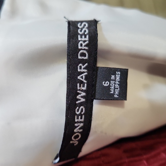 Jones Wear Dress SZ 6 Black/White Dress - Picture 8 of 11